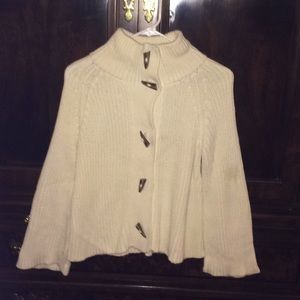 SOLD Talbots petite small cropped cardy full sleeves